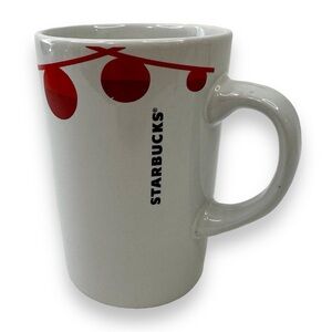 Coffee Mugs Starbucks Holiday Christmas Red Ornaments Mug 12 Oz